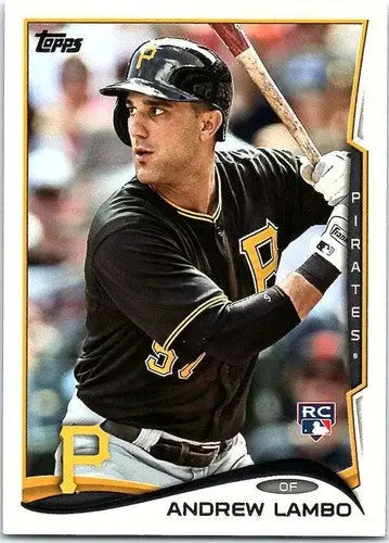 Original gloss Andrew Lambo rookie Pirates baseball card from 2014 Topps #54NM-MT RC