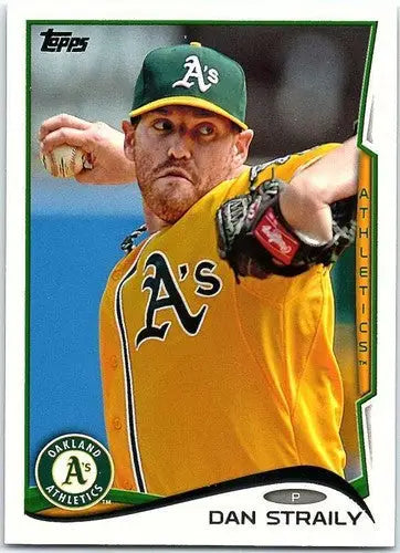 2014 Topps #58 Dan Straily NM Near Mint Athletics - Baseball Card Single