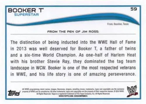 2014 Topps #59 Booker T NM-MT ID:6354 - Other