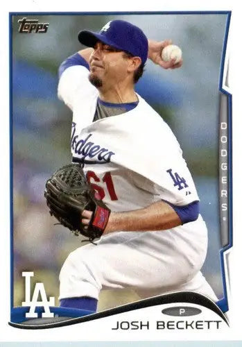 2014 Topps #6 Josh Beckett NM-MT Dodgers - Baseball Card Single