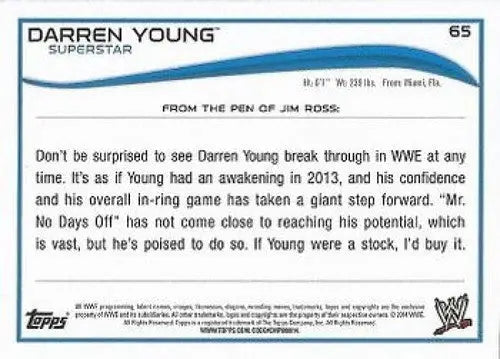2014 Topps #65 Darren Young NM-MT ID:6356 - Other