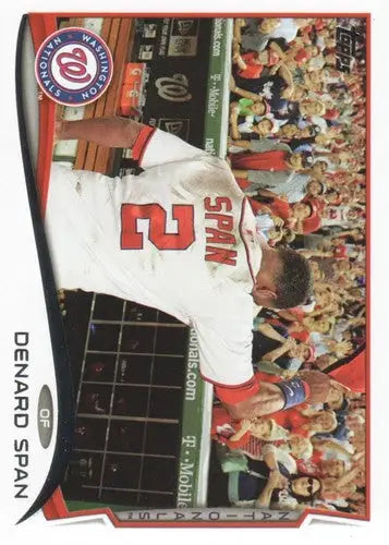 2014 Topps Denard Span baseball card with original gloss NM-MT Nationals