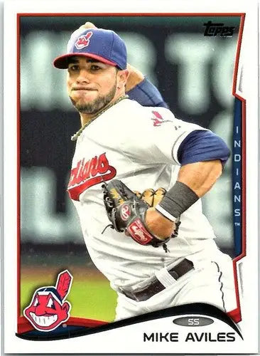 2014 Topps Mike Aviles baseball card with original gloss, NM-MT condition