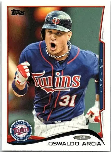 Oswaldo Arcia baseball card with original gloss, NM-MT condition, Twins ID 18254