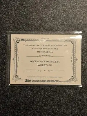 2014 Topps Allen & Ginter #FRB-ARO Anthony Robles Relics - Baseball Card Single