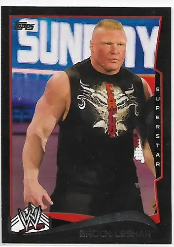 2014 Topps Black #8 Brock Lesnar NM-MT ID:6331 - UFC/MMA Card Single