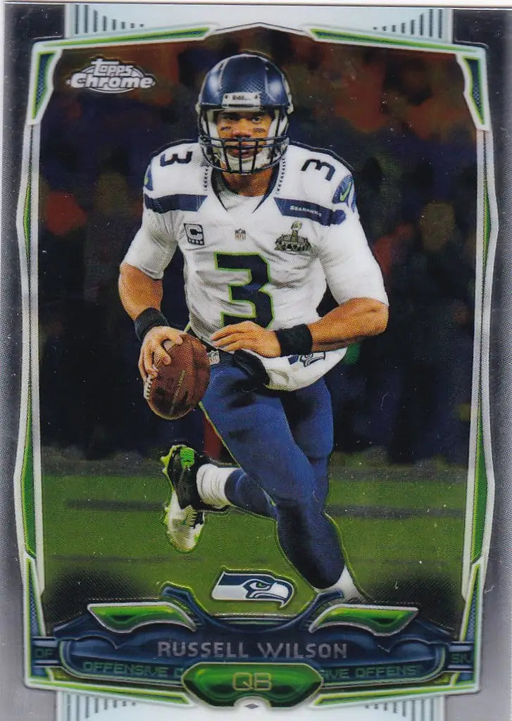 2014 Topps Chrome #102 Russell Wilson -- Seattle Seahawks