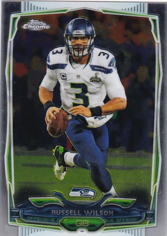2014 Topps Chrome #102 Russell Wilson -- Seattle Seahawks - Football Card Single