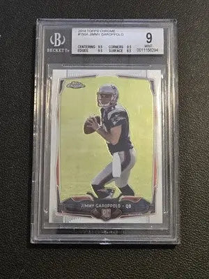 2014 Topps Chrome #150 Jimmy Garoppolo Rookie BGS 9 - Football Card Single