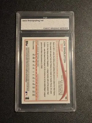 2014 Topps Chrome #55 Jon Singleton FGS 10 - Baseball Card Single