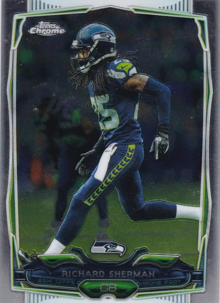 2014 Topps Chrome #97 Richard Sherman -- Seattle Seahawks - Football Card Single