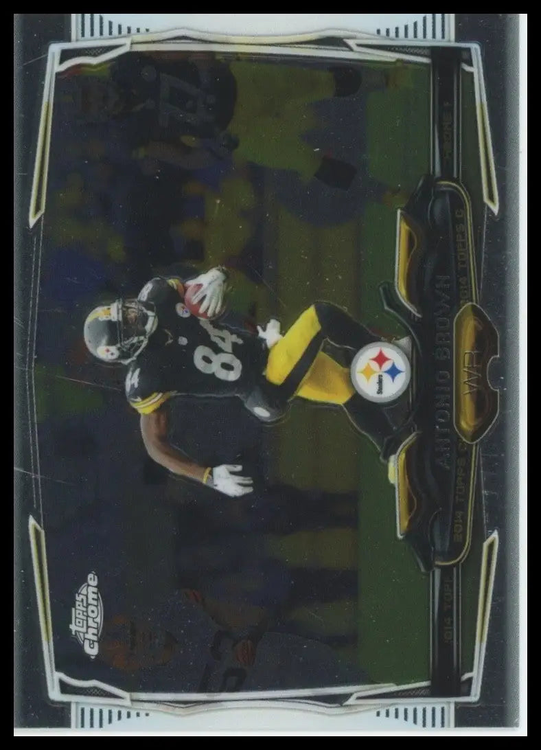 2014 Topps Chrome - Antonio Brown #9 Running - Football Card Single
