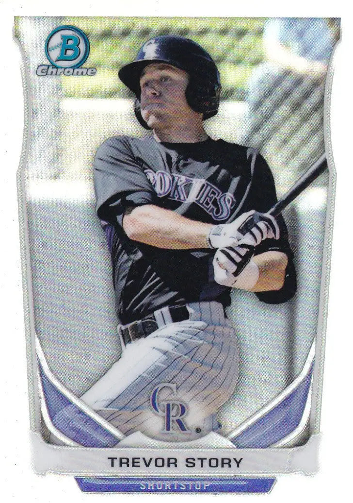 2014 TOPPS #CTP-74 TREVOR STORY REFRACTOR- COLORADO ROCKIES - Baseball Card Single