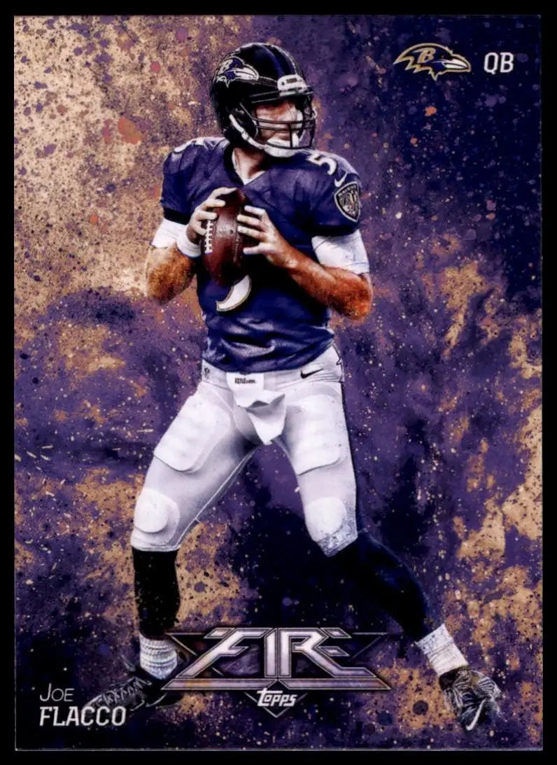 2014 Topps Fire Joe Flacco #83 Baltimore Ravens Football Card NFL Sports - Football Card Single