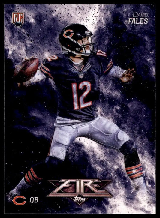 2014 Topps Fire Rookie David Fales #150 Chicago Bears Football Card NFL Sports - Football Card Single