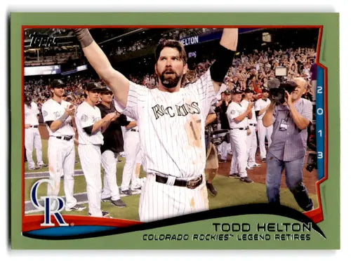 2014 Topps Green #253 Todd Helton NM-MT Rockies ID:70773 - Baseball Card Single