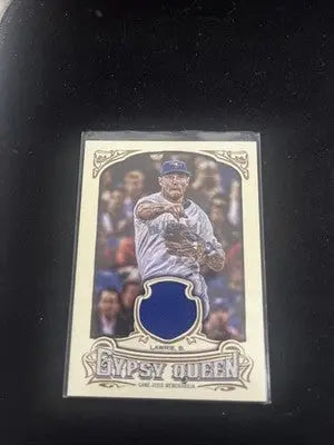 Baseball card of Brett Lawrie from 2014 Topps Gypsy Queen Relics series
