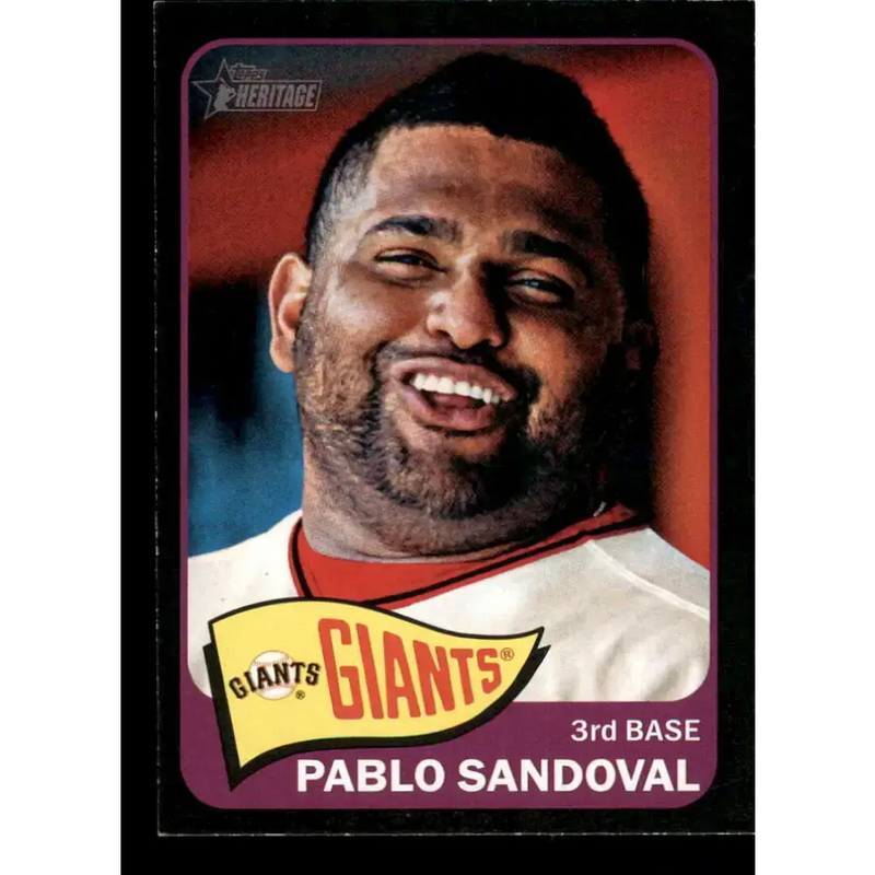 2014 Topps Heritage #445 Pablo Sandoval NM-MT SP San Francisco Giants Baseball Card - Baseball Card Single