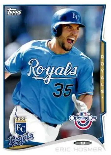 Eric Hosmer baseball card from 2014 Topps Opening Day with original gloss NMMT