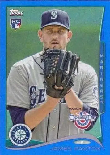 2014 Topps Opening Day Blue James Paxton Mariners baseball card product image
