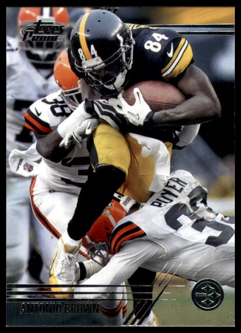 2014 Topps Prime - Antonio Brown #79 Breaking Tackles - Football Card Single