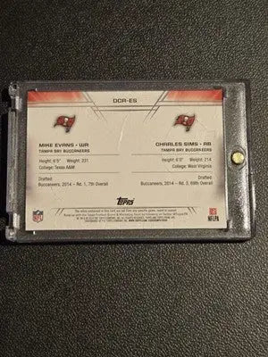 2014 Topps Prime #DCR-ES Mike Evans / Charles Sims Dual Combo Relics #/142 - Football Card Single