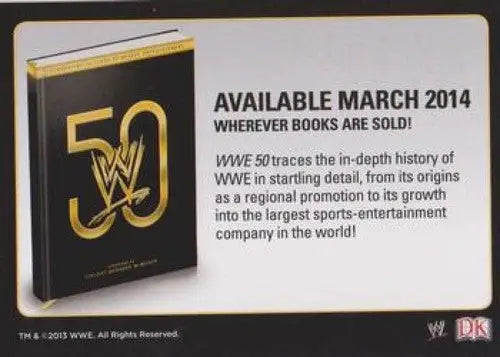 2014 Topps Promo #NNO WWE 50 NM-MT ID:6371 - Non-Sports Card Single