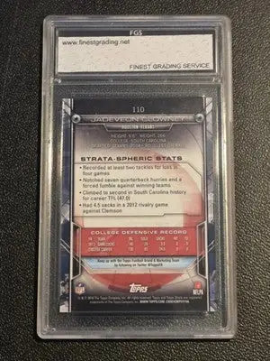 2014 Topps Strata #110 Jadeveon Clowney FGS 10 - Football Card Single