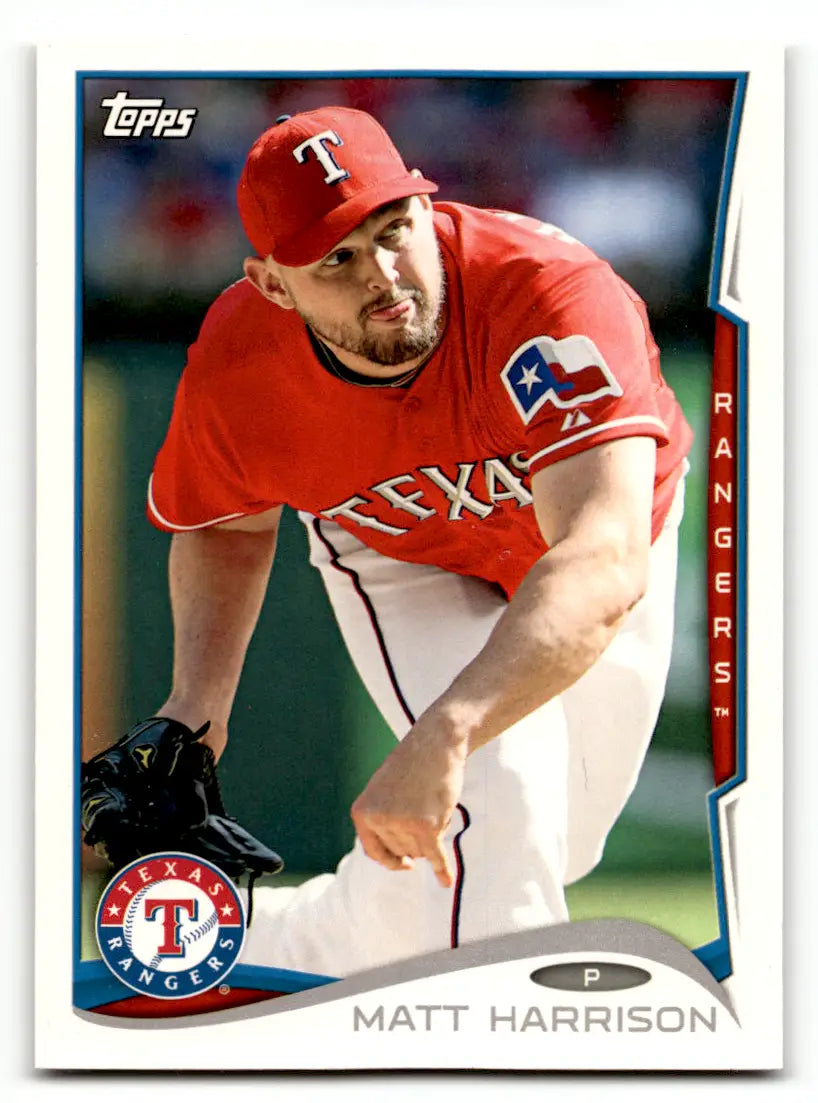 2014 Topps Team Set Texas Rangers #TEX-5 Matt Harrison Baseball Card Free Ship - Baseball Card Single