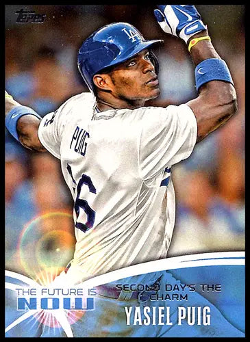 2014 Topps The Future Is Now #FN-25 Yasiel Puig NM-MT Dodgers ID:81524 - Baseball Card Single