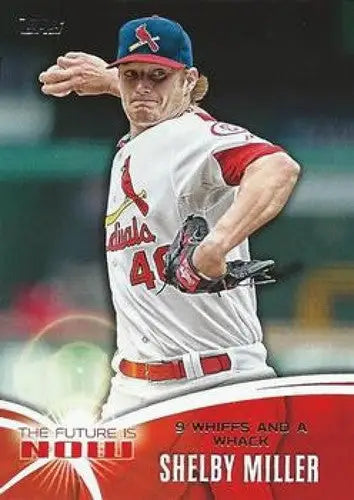 2014 Topps Shelby Miller baseball card FN-3 with original gloss, NM-MT condition