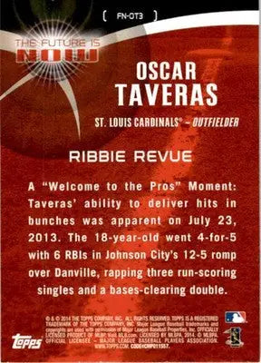 2014 Topps Update #FN-OT3 Oscar Taveras The Future is Now - Baseball Card Single