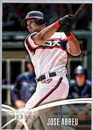 José Abreu baseball card from 2014 Topps Update Future is Now series