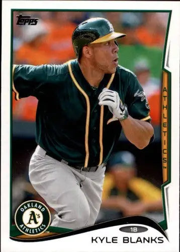 Original gloss 2014 Topps Update Kyle Blanks baseball card Athletics ID 19138