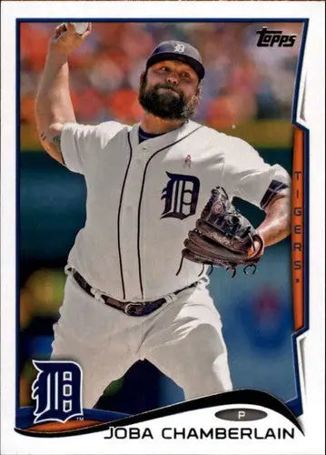 2014 Topps Update Joba Chamberlain baseball card with original gloss Tigers ID 24326
