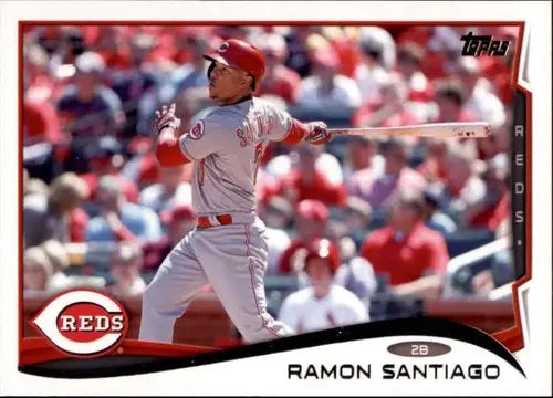 2014 Topps Update Ramon Santiago baseball card with original gloss featuring Reds ID 22298