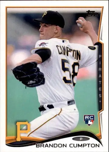 2014 Topps Update Brandon Cumpton rookie baseball card with original gloss