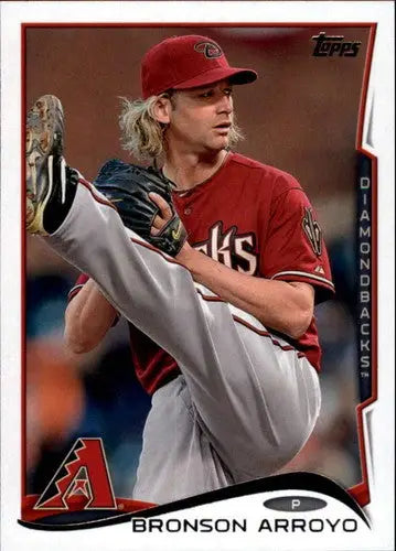 2014 Topps Update Bronson Arroyo baseball card with original gloss Diamondbacks ID 18501