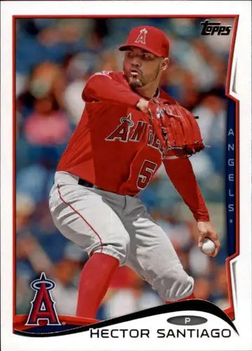 2014 Topps Update Hector Santiago baseball card with original gloss, NASL version