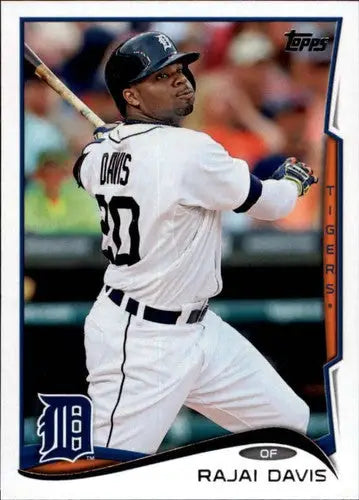 2014 Topps Update Rajai Davis baseball card with original gloss Tigers ID 71825