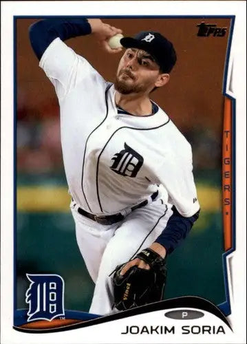 2014 Topps Update Joakim Soria baseball card with original gloss Tigers ID 19300