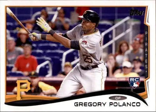 Original gloss of Gregory Polanco baseball card from 2014 Topps Update series