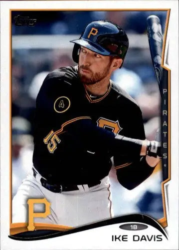 2014 Topps Update Ike Davis baseball card with original gloss and Pirates ID 18813