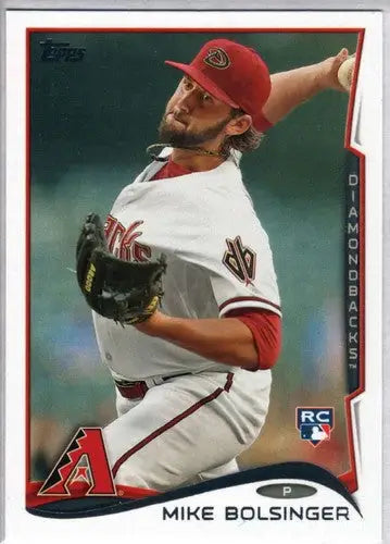 2014 Topps Update Mike Bolsinger rookie baseball card original gloss Diamondbacks ID 5525
