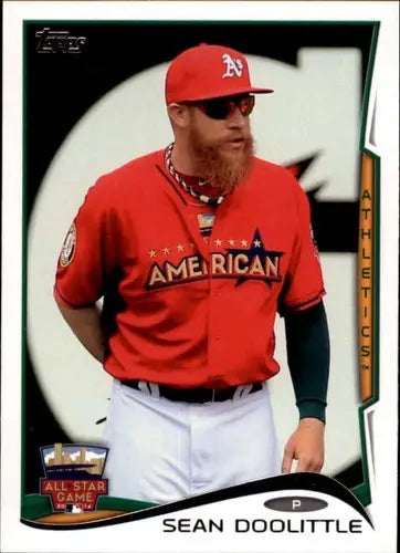 2014 Topps Update Sean Doolittle baseball card with original gloss Athletics ID 71853
