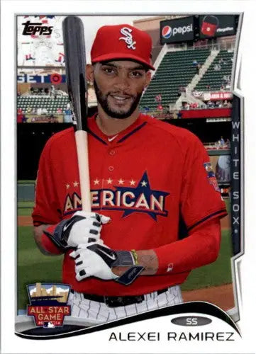 Original gloss of 2014 Topps Update Alexei Ramirez baseball card White Sox ID 5534
