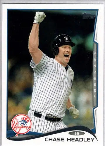 2014 Topps Update Chase Headley baseball card with original gloss in Yankees ID 5538