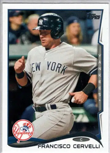 2014 Topps Update Francisco Cervelli baseball card with original gloss Yankees ID 13787