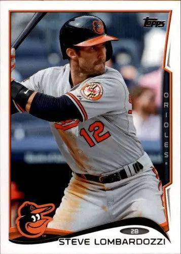 Baseball card featuring Steve Lombardozzi from 2014 Topps Update with original gloss