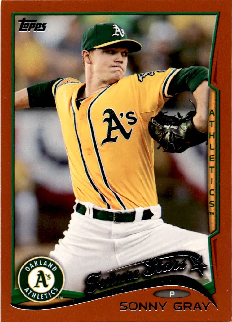 2014 Topps Wal-Mart Orange Border #508 Sonny Gray FS - Baseball Card Single
